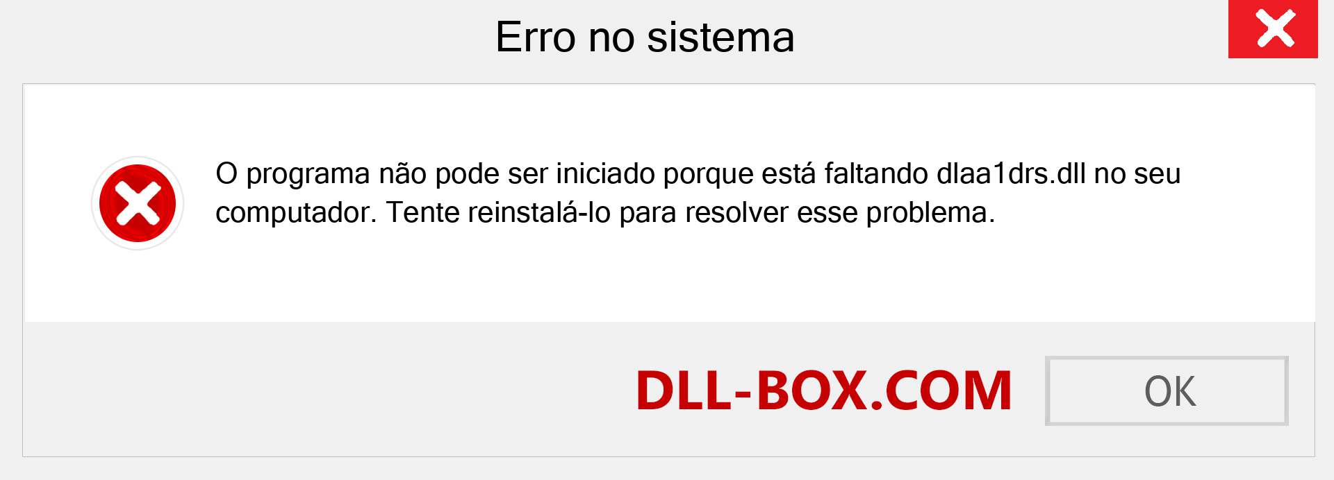 Arquivo dlaa1drs.dll ausente ?. Download para Windows 7, 8, 10 - Correção de erro ausente dlaa1drs dll no Windows, fotos, imagens